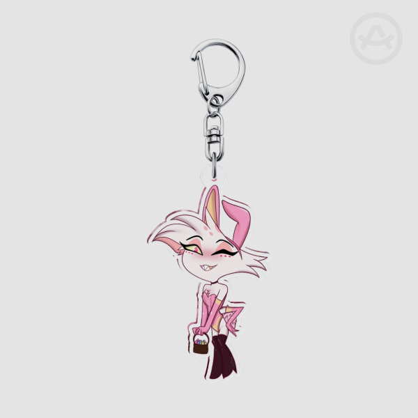 Easter Bunny Angel Keychain