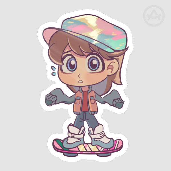 Back To The Future 2 Marty McFly Sticker