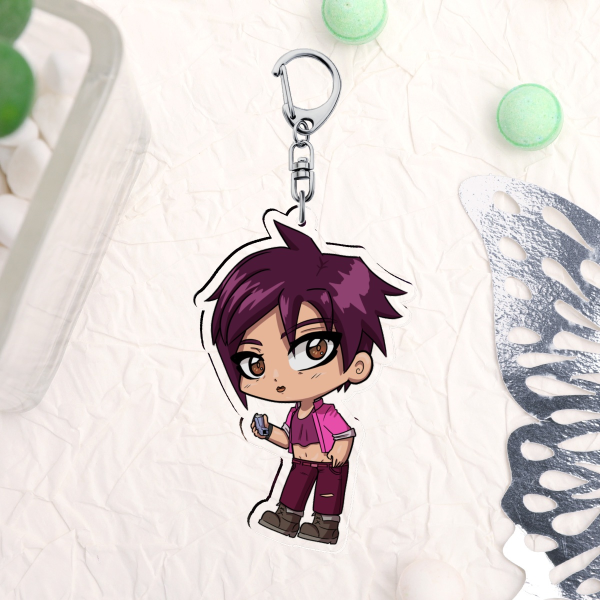 Invisigal Z Team Dispatch Clear Acrylic Keychain