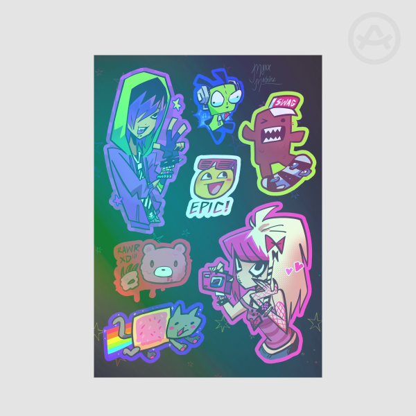 Totally Trendy Sticker Sheet