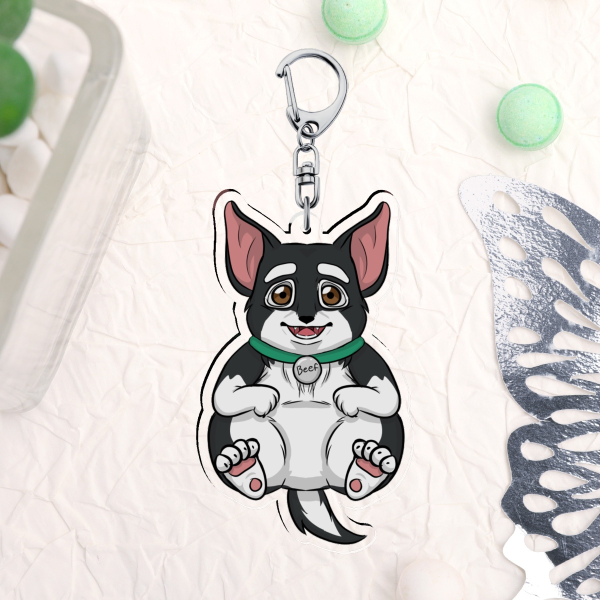 Beef Dispatch Clear Acrylic Keychain