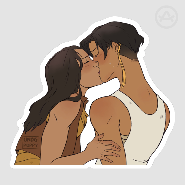 Rayamaari kiss sticker