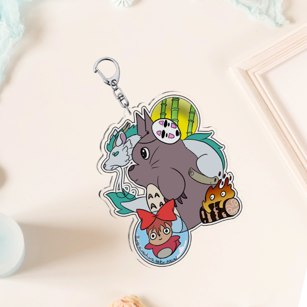 Sudio Ghibli Clear Keychain