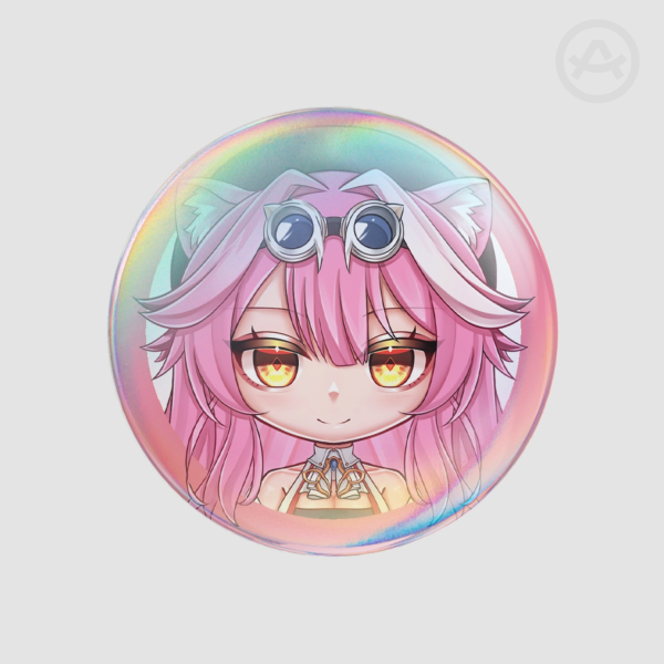HOLOLIVE ENGLISH - Raora Panthera | 58mm Round Badge Button Pin