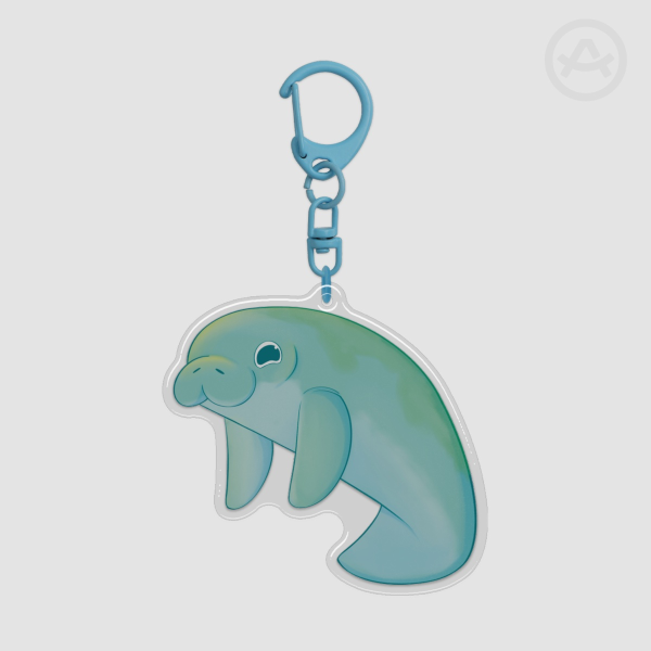 Manatee Acrylic Keychain