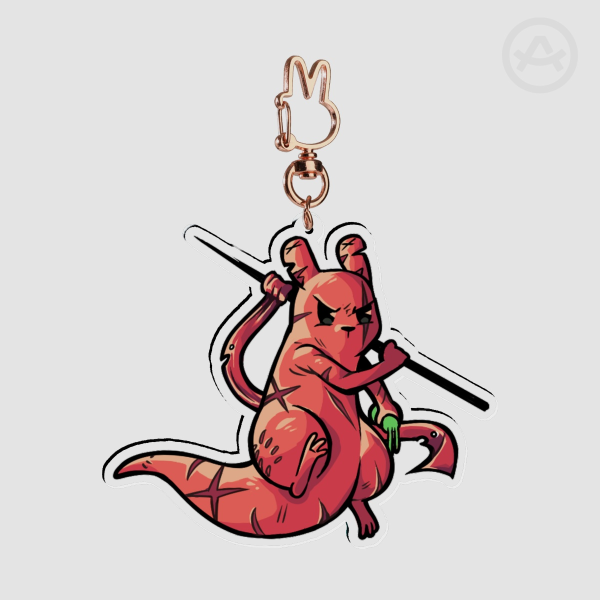 Hunter Slugcat Acrylic Keychain