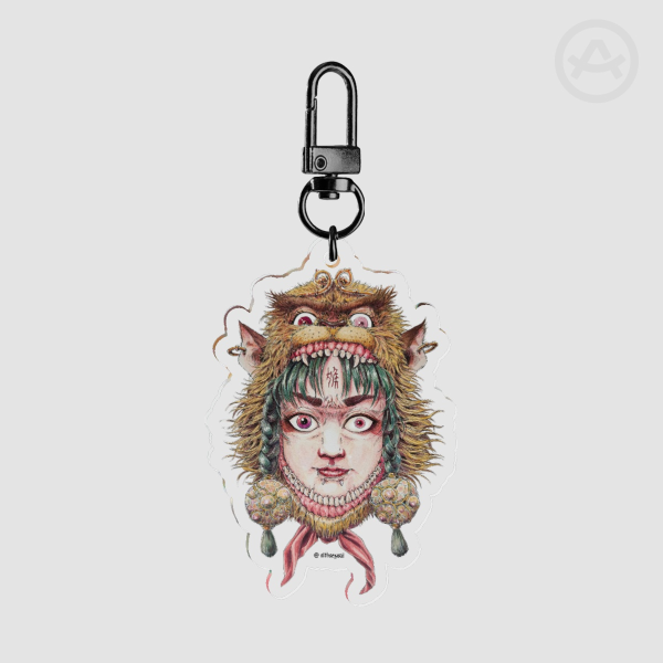 MONKEY_12 faces of fate_ Clear Acrylic Keychains