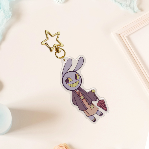The Amazing Digital Circus Jax Kimono Chibi Epoxy Keychain