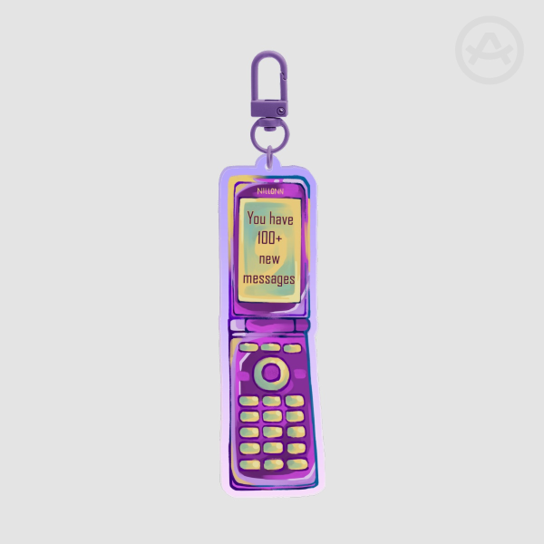 Flip phone 100+ Keychain