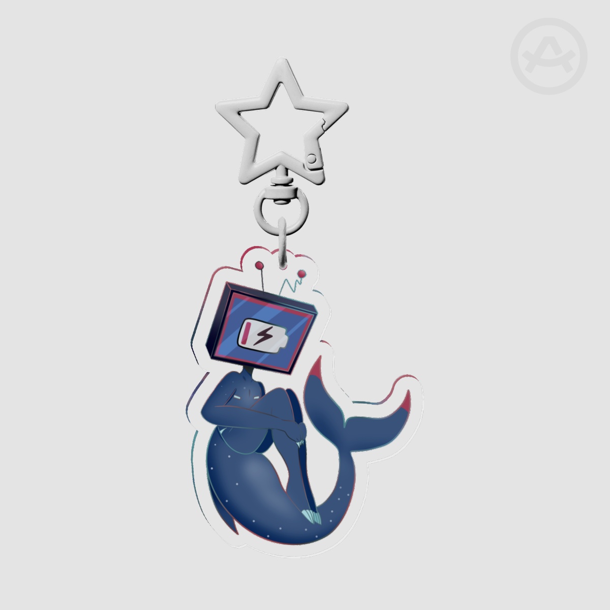 Vox - shark tail keychain