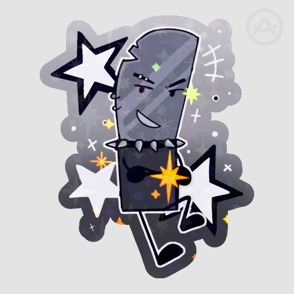 Object Show Inanimate Insanity Knife Die Cut Sticker