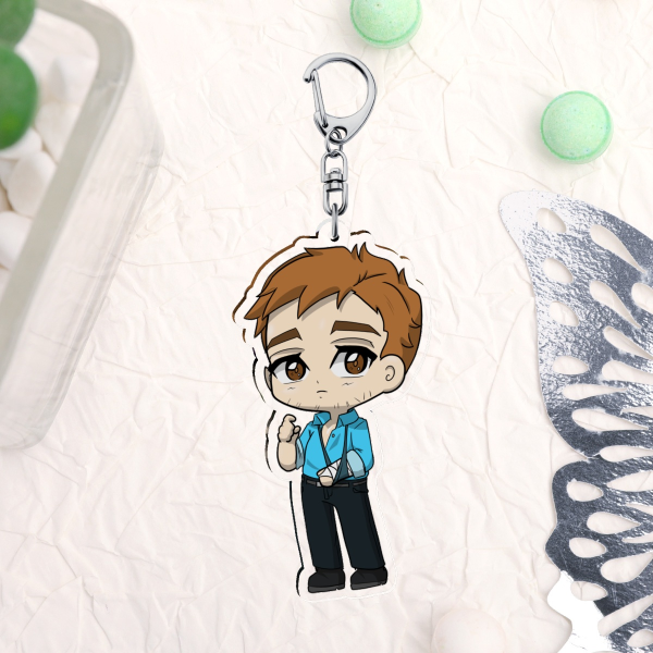 Robert Mecha Man Dispatch Z Team Clear Acrylic Keychain