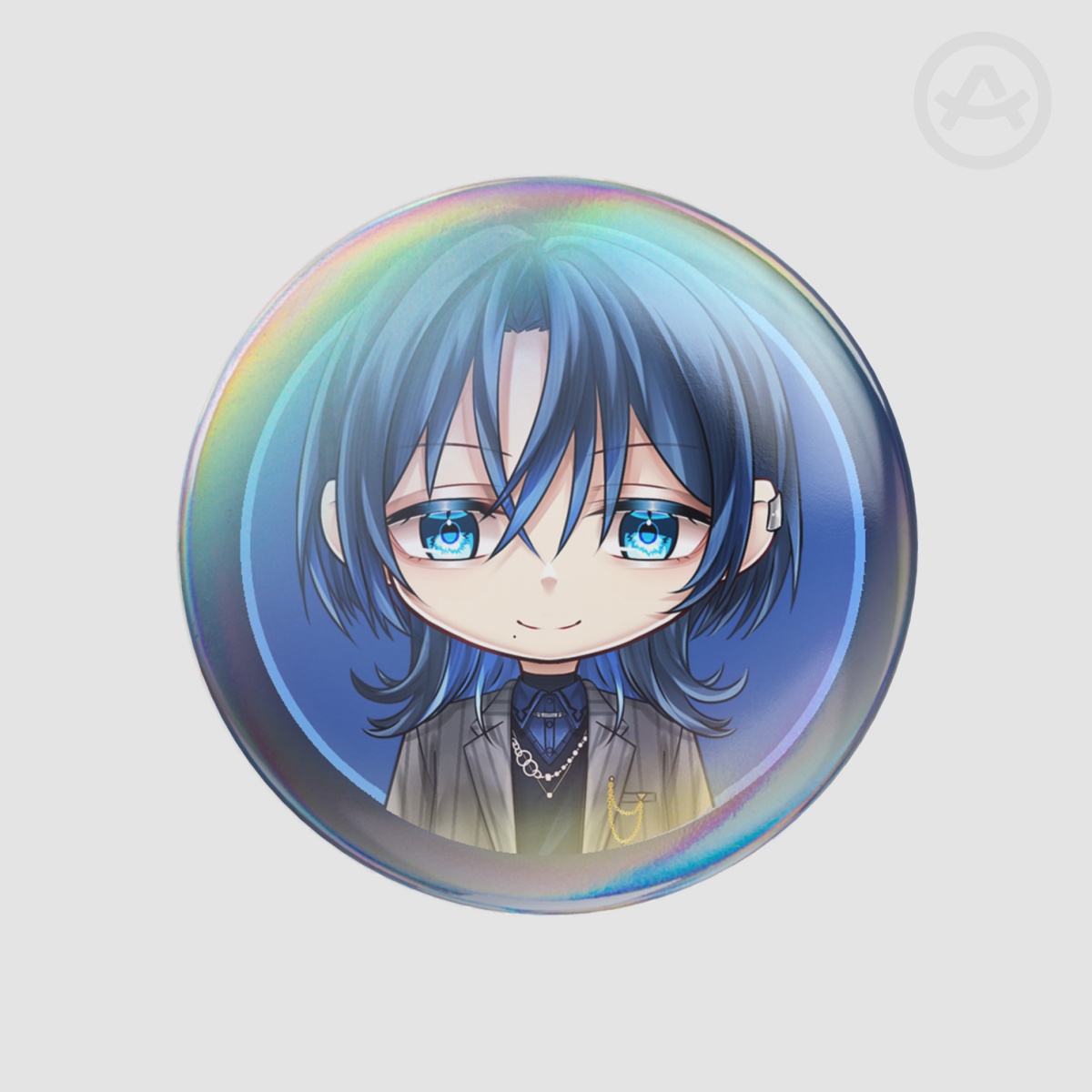 HOLOLIVE DEV_IS - Hiodoshi Ao | 58mm Round Badge Button Pin