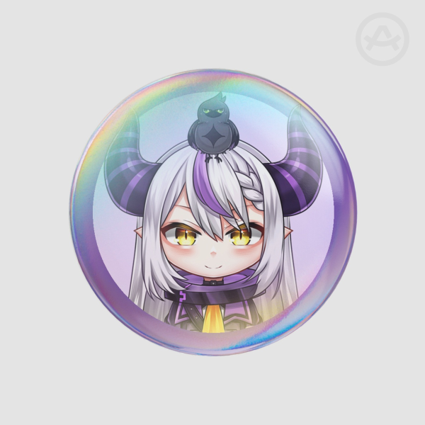 HOLOLIVE - La+ Darknesss | 58mm Round Badge Button Pin