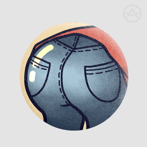 DSLN duraznos - Plush Badge