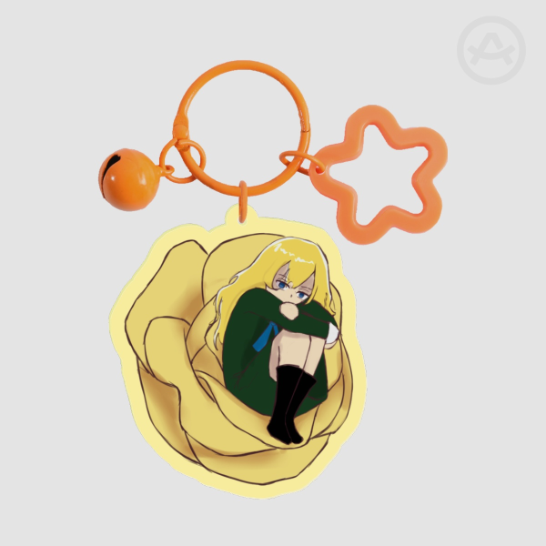Mary Colored Edge Acrylic Keychains