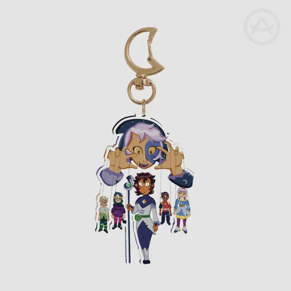 The owl house watching and dreaming keychain