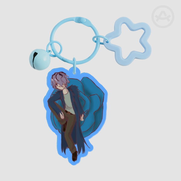 Garry Colored Edge Acrylic Keychains