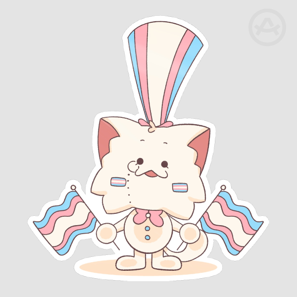 Trans Cat Sticker 🏳️‍⚧️