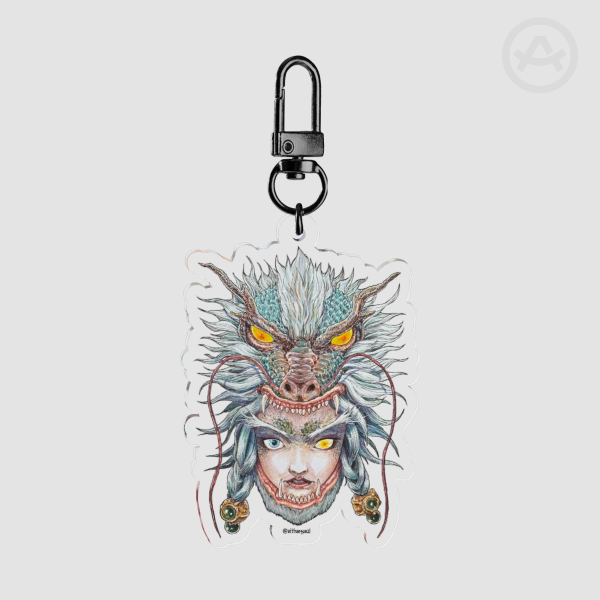 DRAGON_12 faces of fate_ Clear Acrylic Keychains