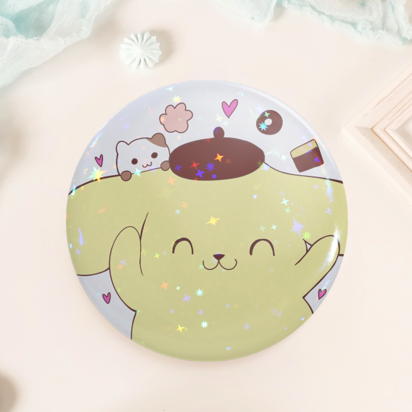 Round Badges (Button Pins) Pompompurin