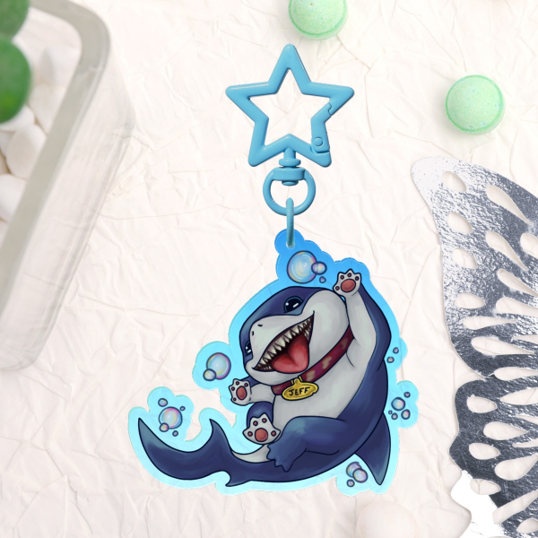 Jeff The Land Shark Acrylic Keychain