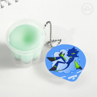 Kilo Squishy Pudding Jelly Keychain