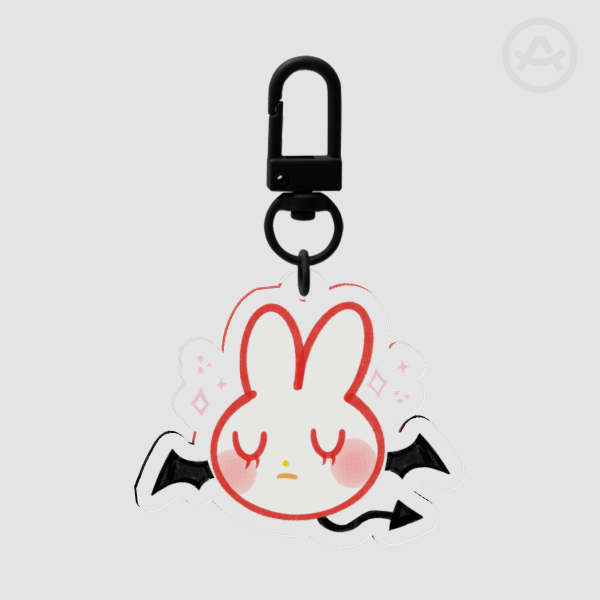 Devil Bunny Keychain