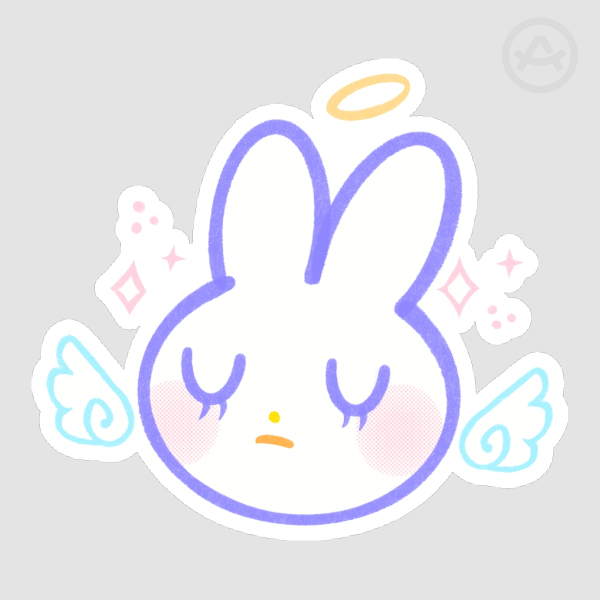 Angel Bunny Sticker