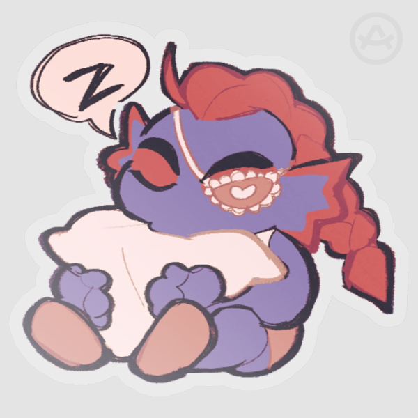 Sleepy Undyne Sticker