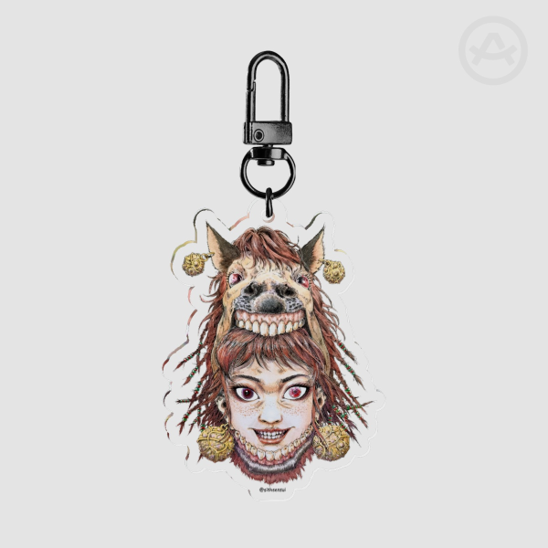 HORSE_12 faces of fate_ Clear Acrylic Keychains