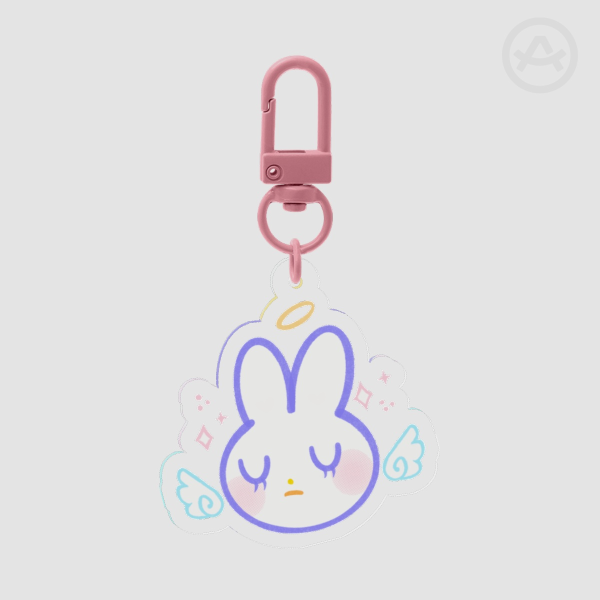 Angel Bunny Keychain