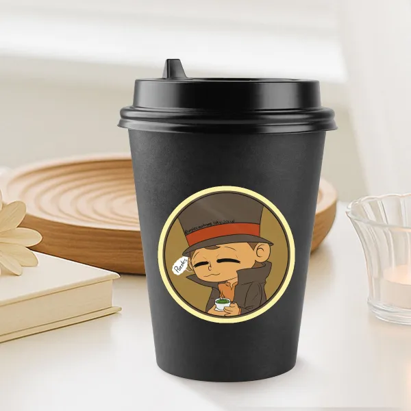 Chibi Layton Glossy Sticker