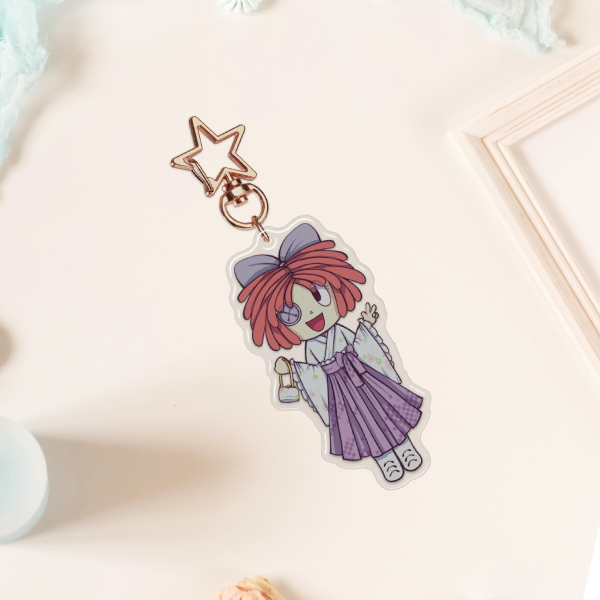 The Amazing Digital Circus Ragatha Kimono Chibi Epoxy Keychain