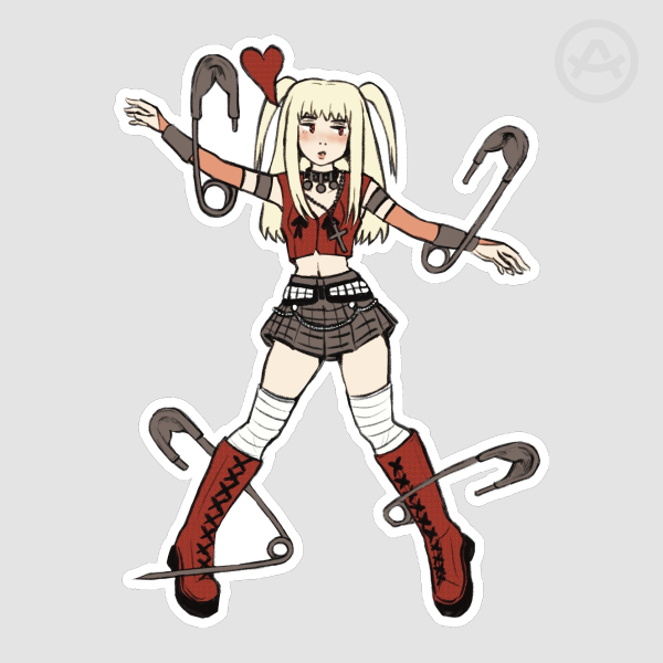 Safety Pins Sticker