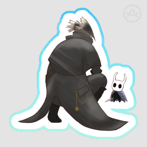 Hunter & Hollow Knight Stickers