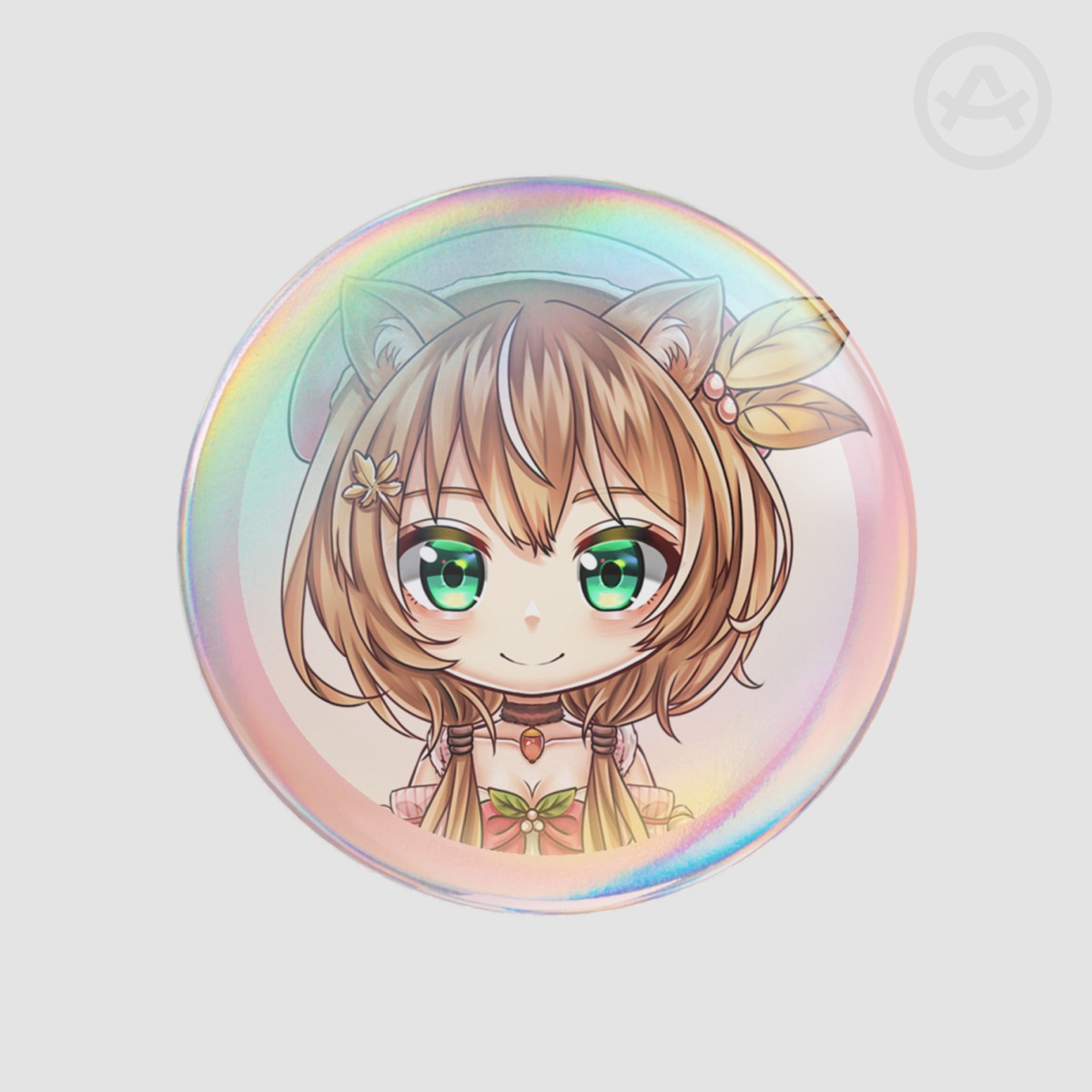 HOLOLIVE INDONESIA - Ayunda Risu | 58mm Round Badge Button Pin