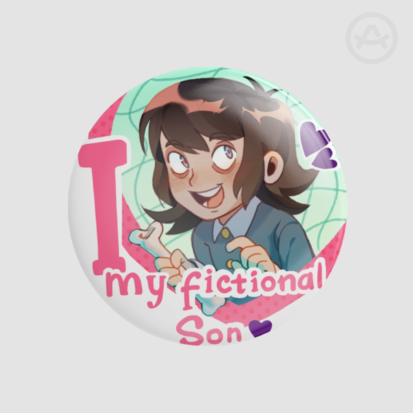 Abaddon "I love my fictional son" badge