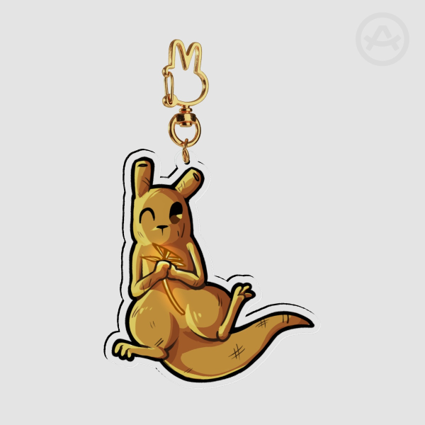 Monk Slugcat Acrylic Keychain
