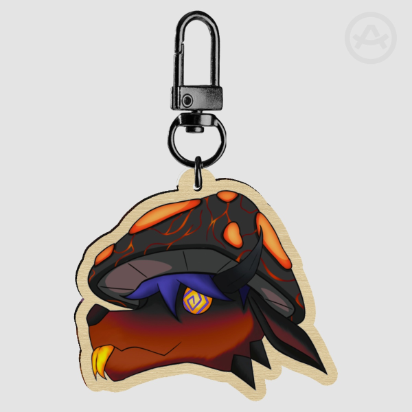 Squirt Squimplton Wood Keychain
