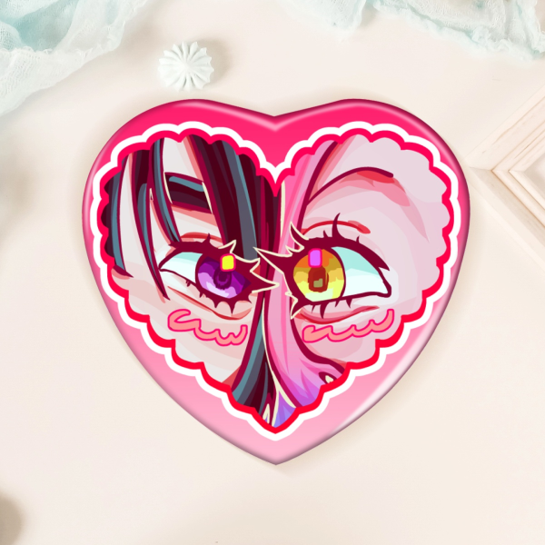 [ALNST] Mizi Sua Heart-Eyes Holographic Badges