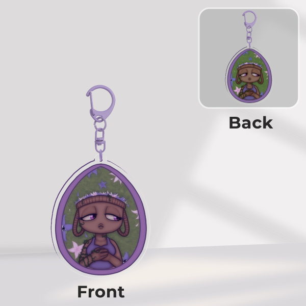 Bassie Egg Portrait Keychain  (Dandy's World)