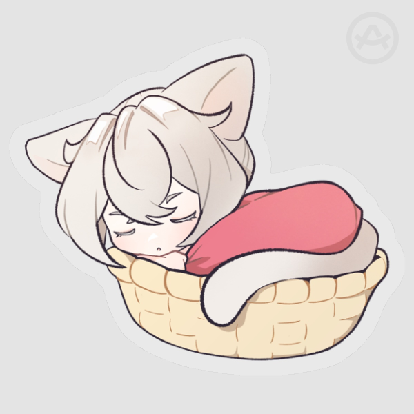 Sasha Nap PET Sticker