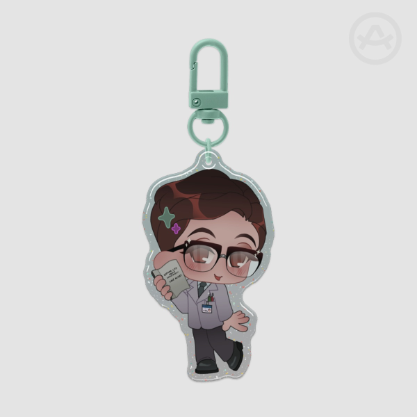 Edward Nygma Epoxy Glitter Keychains // Gotham