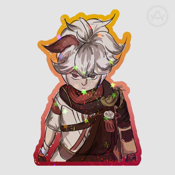 Silly Kazuha Kaedeharra die cut stickers - Genshin Impact