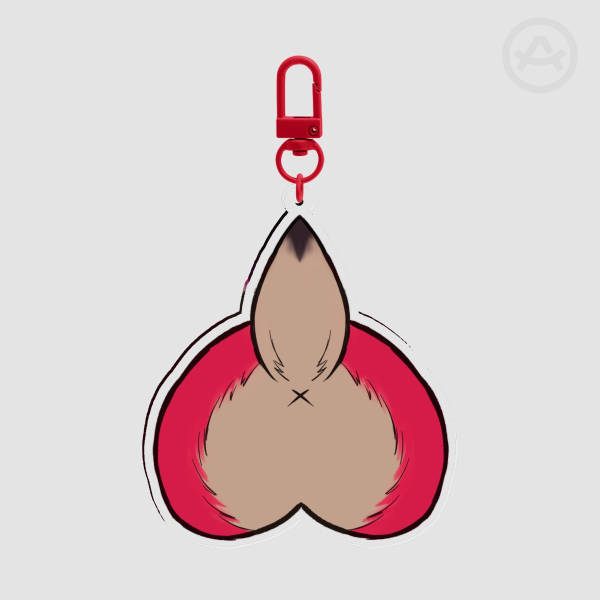 Deer Butt Keychain