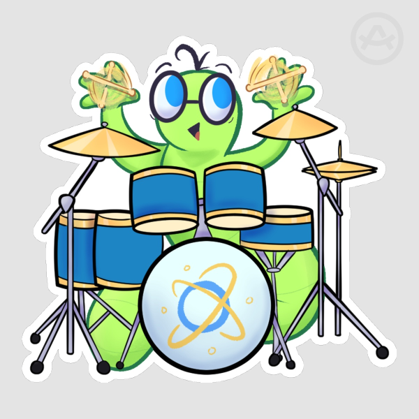 DR WORM sticker