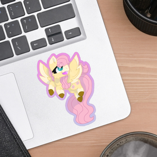 Fluttershy-Colored Sticker