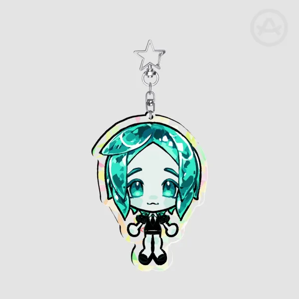 Phos Broken Glass Acrylic Keychains - 3.94"(100mm), ①