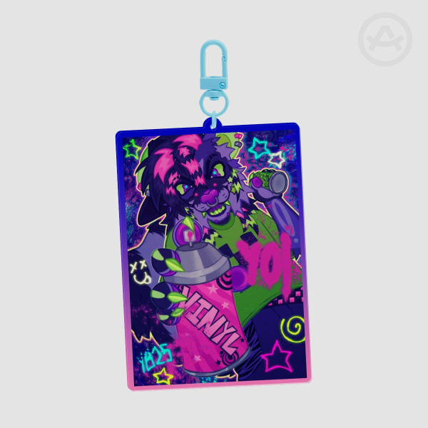 Vinyl Grafitti Keychain